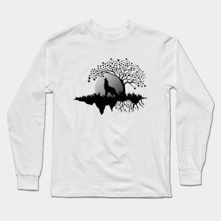 Full Moon wolf Long Sleeve T-Shirt